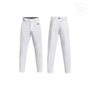 Under Armour Men's Utility Baseball Pant Pipe 22 White Sz Small 1374374 NWT